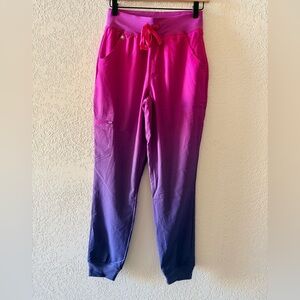 NWT FIGS Technical Collection Zamora Free X Ombré Scrub Lined Joggers Size XS